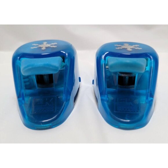 EK Success Lot of 2 Snowflake Whale Lever Paper Punches - Picture 3 of 6